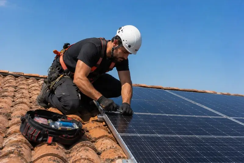Maintenance et monitoring de panneaux solaires à Valros